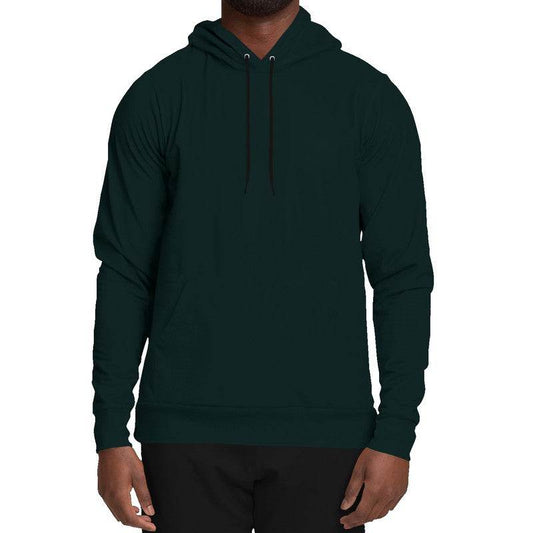 Deep Fully-Muted Blue-Green Hoodie (CBG2-FM-DE) - Man Front