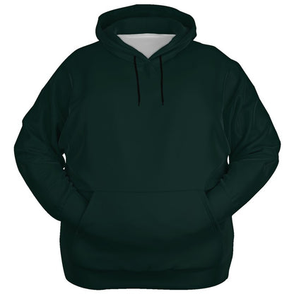 Deep Fully-Muted Blue-Green Hoodie PLUS (BG-FM-DE) - Ghost Front PLUS