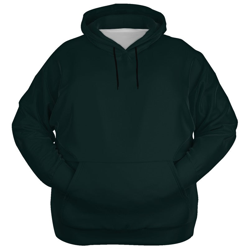 Deep Fully-Muted Blue-Green Hoodie PLUS (CBG2-FM-DE) - Ghost Front PLUS