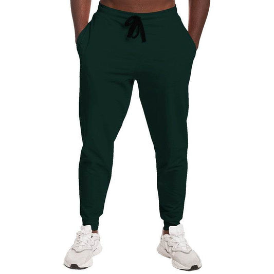Deep Fully-Muted Blue-Green Joggers (BG-FM-DE) - Man Front