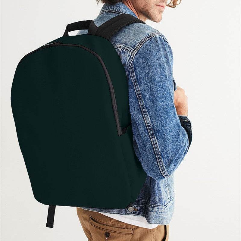 Deep Fully-Muted Blue-Green Waterproof Backpack (CBG2-FM-DE) - Man CloseUp