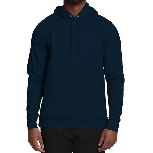 Deep Fully-Muted Blue Hoodie (B-FM-DE) - Man Front