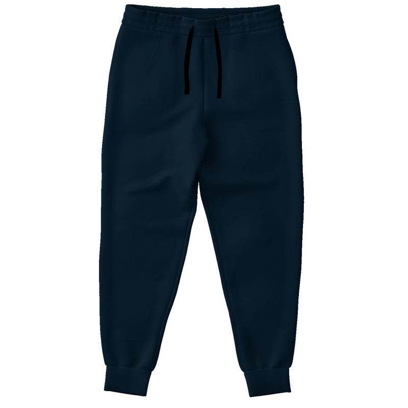 Deep Fully-Muted Blue Joggers (B-FM-DE) - Front