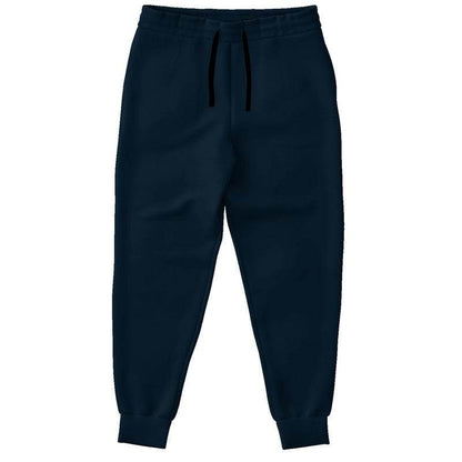 Deep Fully-Muted Blue Joggers (B-FM-DE) - Front