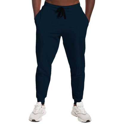 Deep Fully-Muted Blue Joggers (B-FM-DE) - Man Front