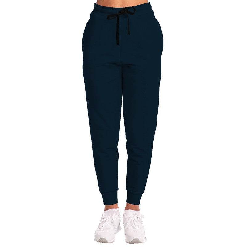 Deep Fully-Muted Blue Joggers (B-FM-DE) - Woman Front