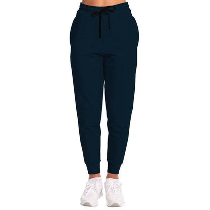 Deep Fully-Muted Blue Joggers (B-FM-DE) - Woman Front
