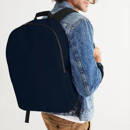 Deep Fully-Muted Blue Waterproof Backpack (IB2-FM-DE) - Man CloseUp