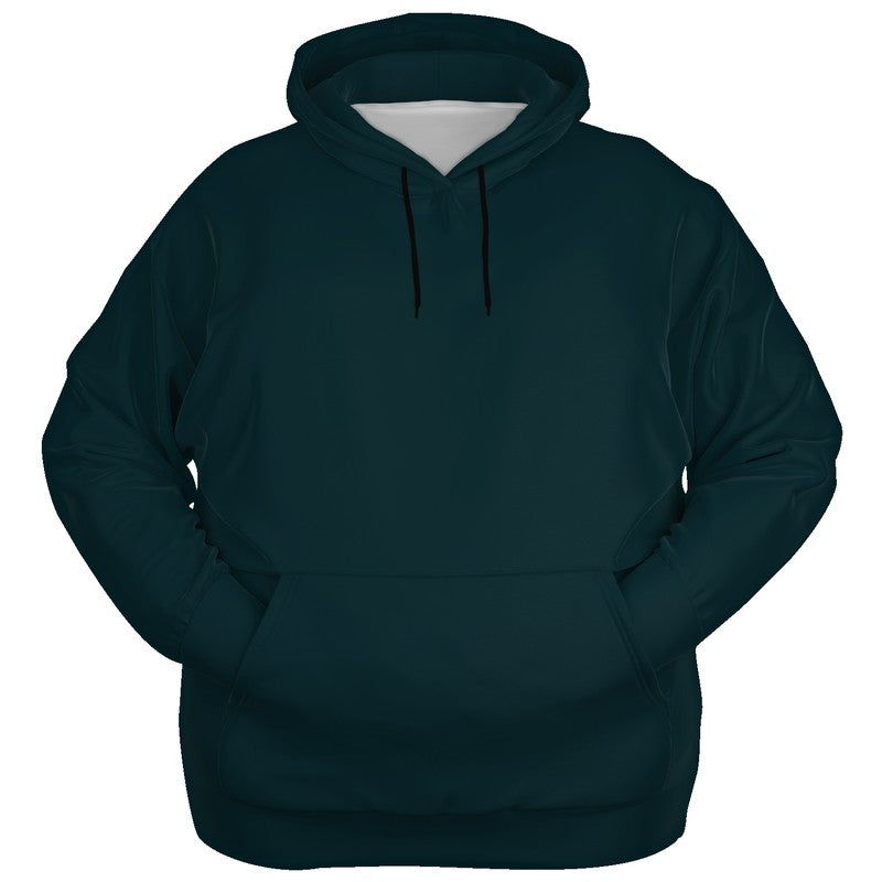 Deep Fully-Muted Cyan Hoodie PLUS (C-FM-DE) - Ghost Front PLUS