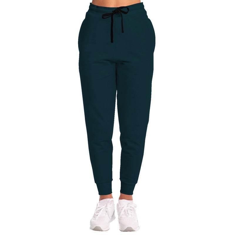 Deep Fully-Muted Cyan Joggers (BC2-FM-DE) - Woman Front