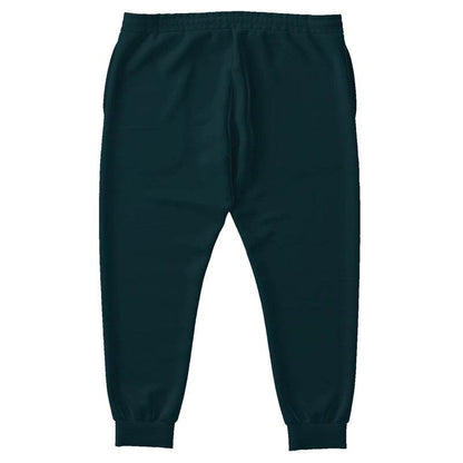 Deep Fully-Muted Cyan Joggers PLUS (C-FM-DE) - Back PLUS