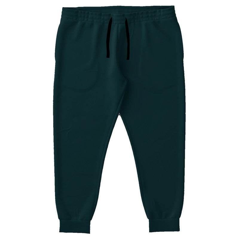 Deep Fully-Muted Cyan Joggers PLUS (C-FM-DE) - Front PLUS