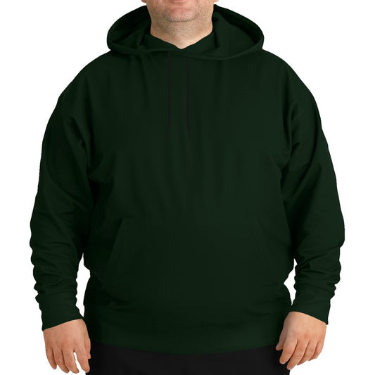 Deep Fully-Muted Green Hoodie PLUS (G-FM-DE) - Man Front PLUS