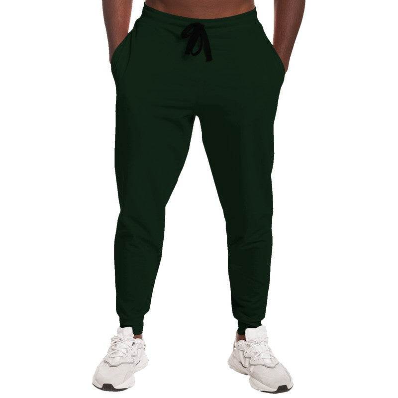Deep Fully-Muted Green Joggers (G-FM-DE) - Man Front