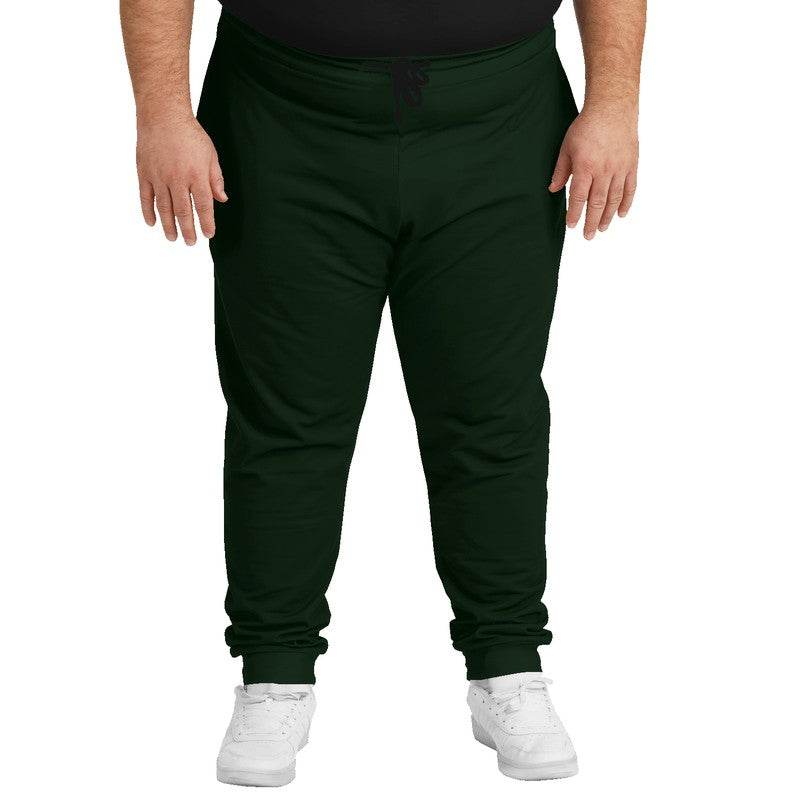 Deep Fully-Muted Green Joggers PLUS (G-FM-DE) - Man Front PLUS