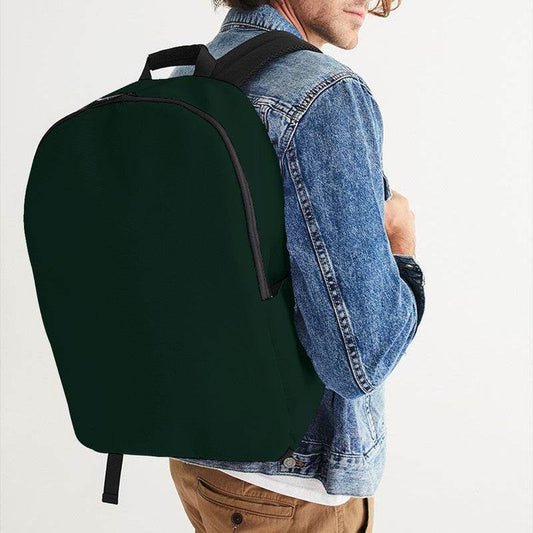 Deep Fully-Muted Green Waterproof Backpack (BGG2-FM-DE) - Man CloseUp