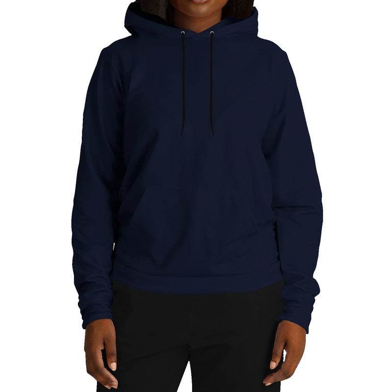 Deep Fully-Muted Indigo Hoodie (I-FM-DE) - Woman Front