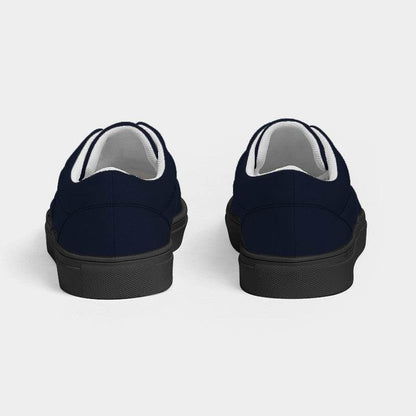 Deep Fully-Muted Indigo Men's Canvas Sneakers (I-FM-DE) - Back