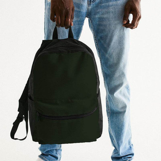 Deep Fully-Muted Lime Canvas Backpack (GL2-FM-DE) - Man Holding
