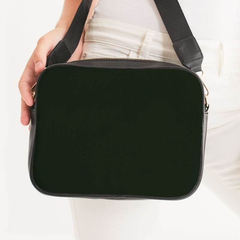 Deep Fully-Muted Lime Crossbody Bag (GL2-FM-DE) - Woman Front CloseUp