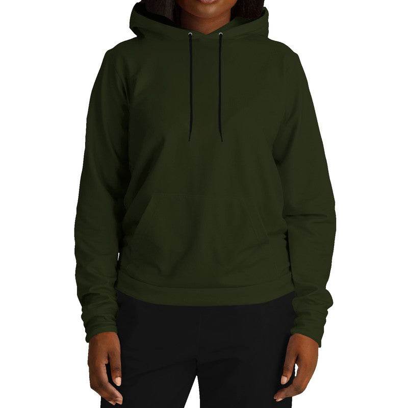 Deep Fully-Muted Lime Hoodie (L-FM-DE) - Woman Front