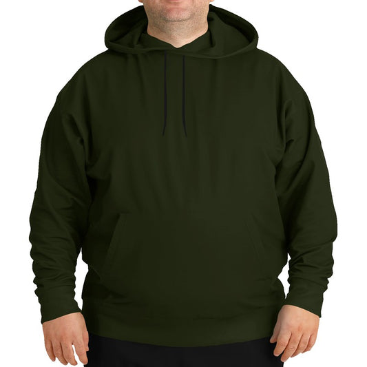 Deep Fully-Muted Lime Hoodie PLUS (L-FM-DE) - Man Front PLUS