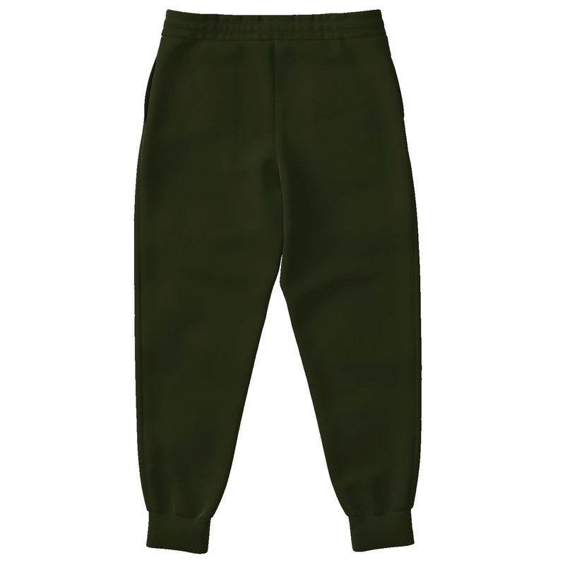 Deep Fully-Muted Lime Joggers (L-FM-DE) - Back