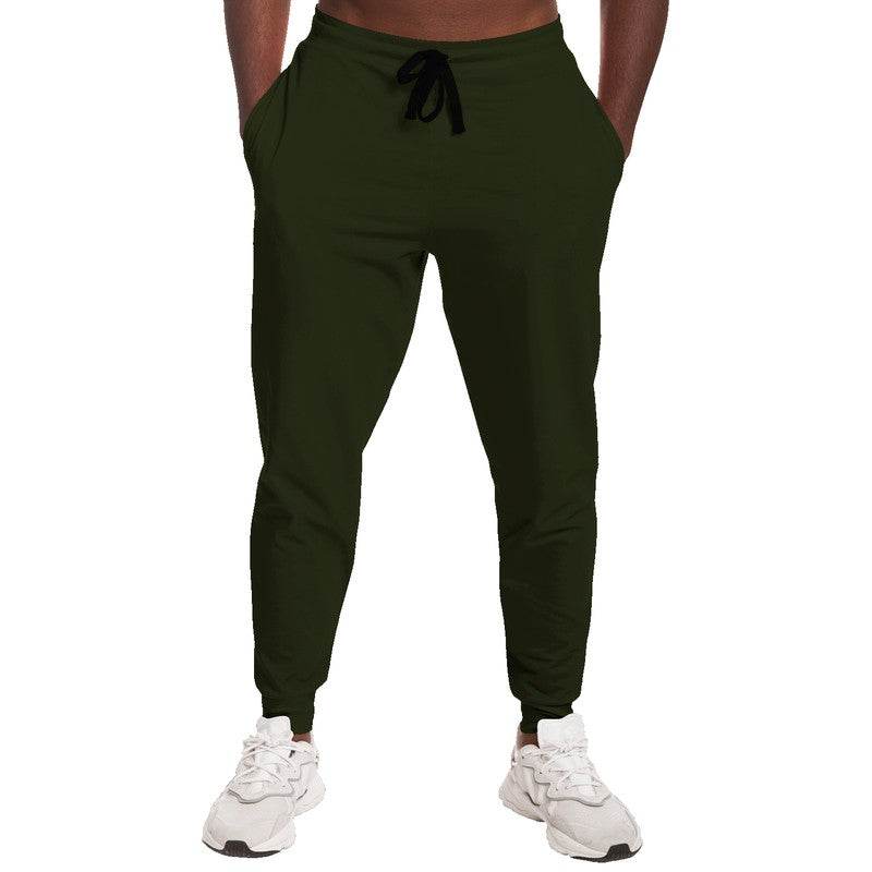 Deep Fully-Muted Lime Joggers (L-FM-DE) - Man Front