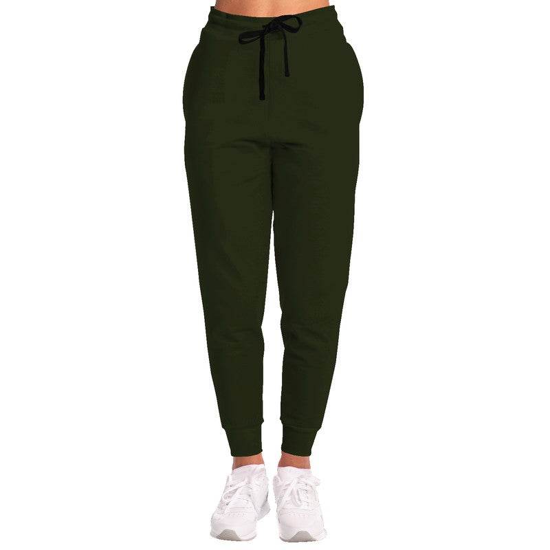 Deep Fully-Muted Lime Joggers (L-FM-DE) - Woman Front