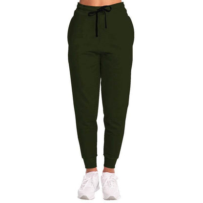 Deep Fully-Muted Lime Joggers (L-FM-DE) - Woman Front