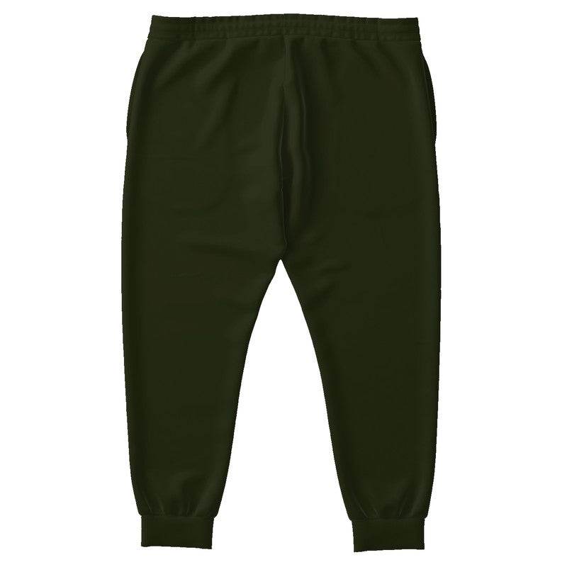 Deep Fully-Muted Lime Joggers PLUS (L-FM-DE) - Back PLUS