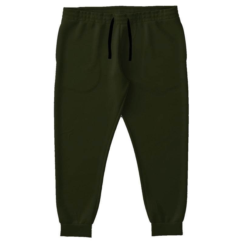 Deep Fully-Muted Lime Joggers PLUS (L-FM-DE) - Front PLUS