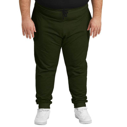 Deep Fully-Muted Lime Joggers PLUS (L-FM-DE) - Man Front PLUS