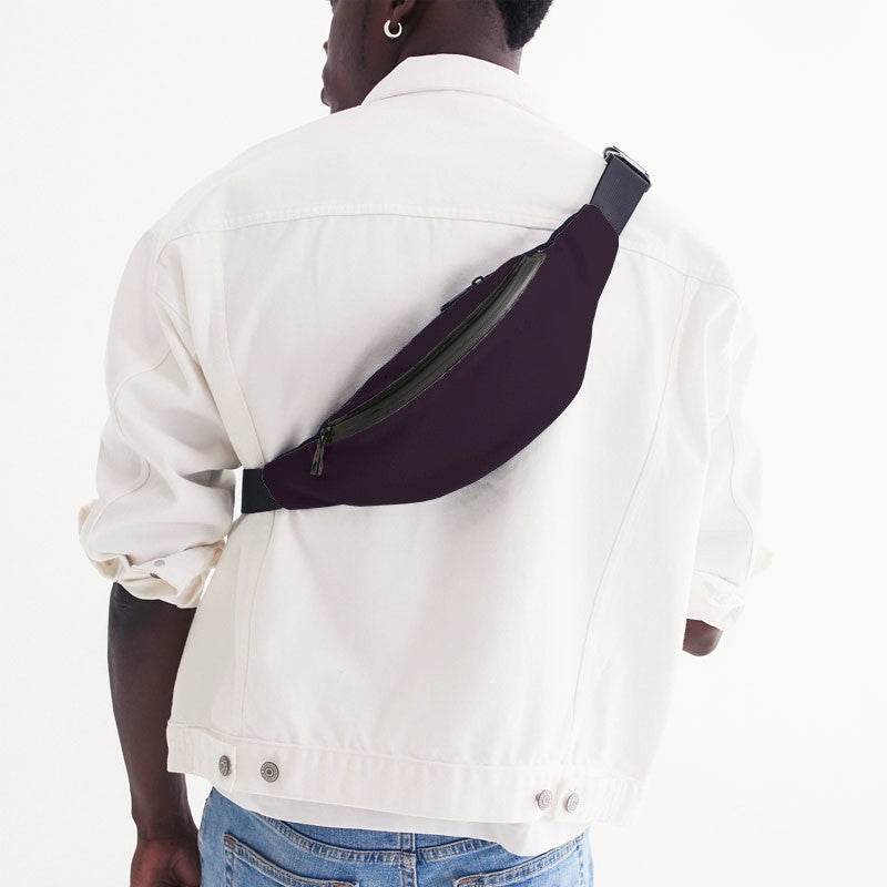 Deep Fully-Muted Magenta Belt Bag (M-FM-DE) - Man Back