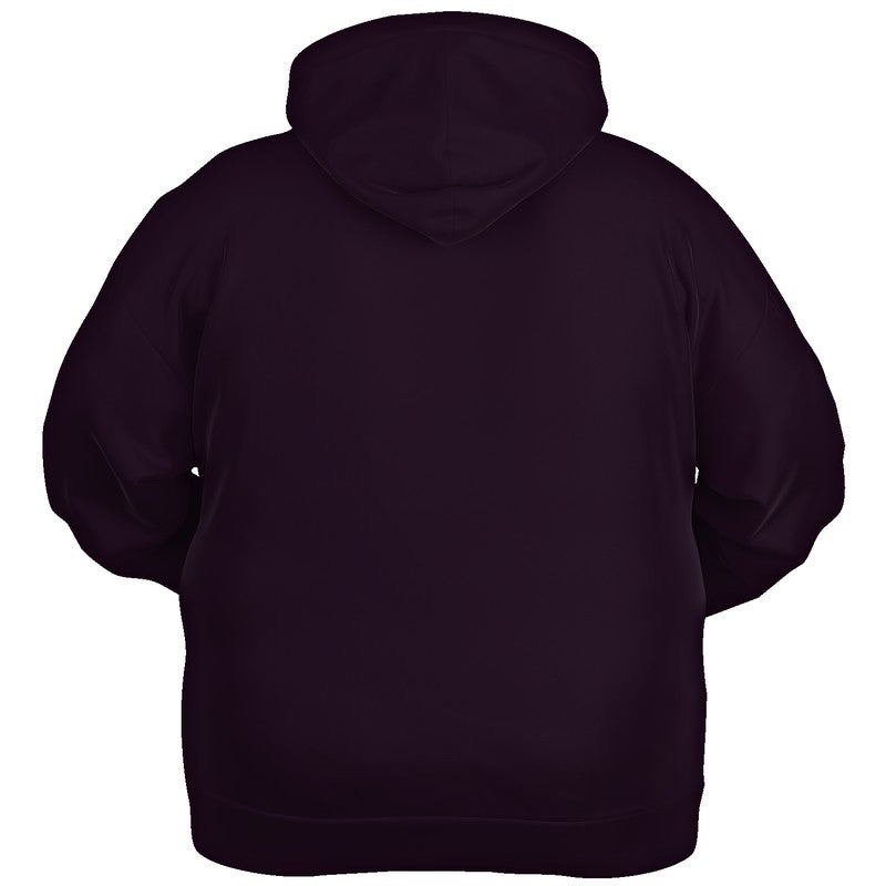 Deep Fully-Muted Magenta Hoodie PLUS (M-FM-DE) - Ghost Back PLUS