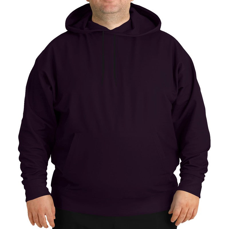 Deep Fully-Muted Magenta Hoodie PLUS (M-FM-DE) - Man Front PLUS