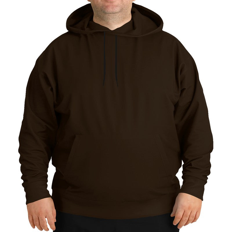 Deep Fully-Muted Orange Hoodie PLUS (O-FM-DE) - Man Front PLUS