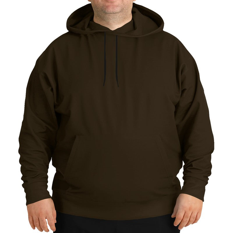 Deep Fully-Muted Orange Hoodie PLUS (YO2-FM-DE) - Man Front PLUS