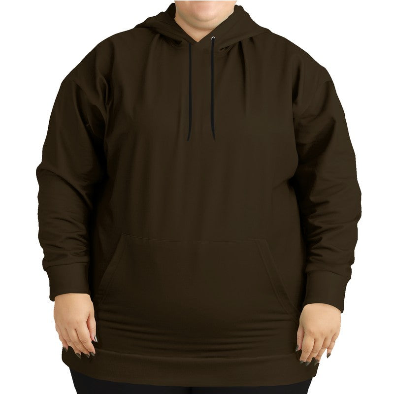 Deep Fully-Muted Orange Hoodie PLUS (YO2-FM-DE) - Woman Front PLUS