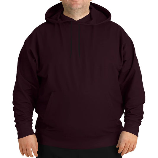 Deep Fully-Muted Pink Hoodie PLUS (PI-FM-DE) - Man Front PLUS