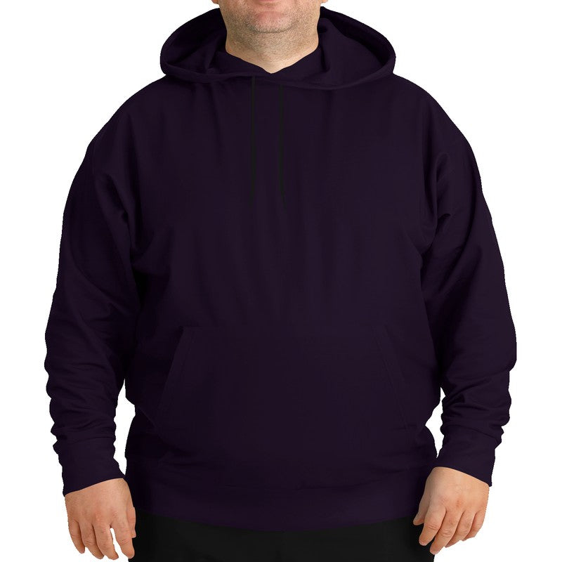 Deep Fully-Muted Purple Hoodie PLUS (MPU2-FM-DE) - Man Front PLUS