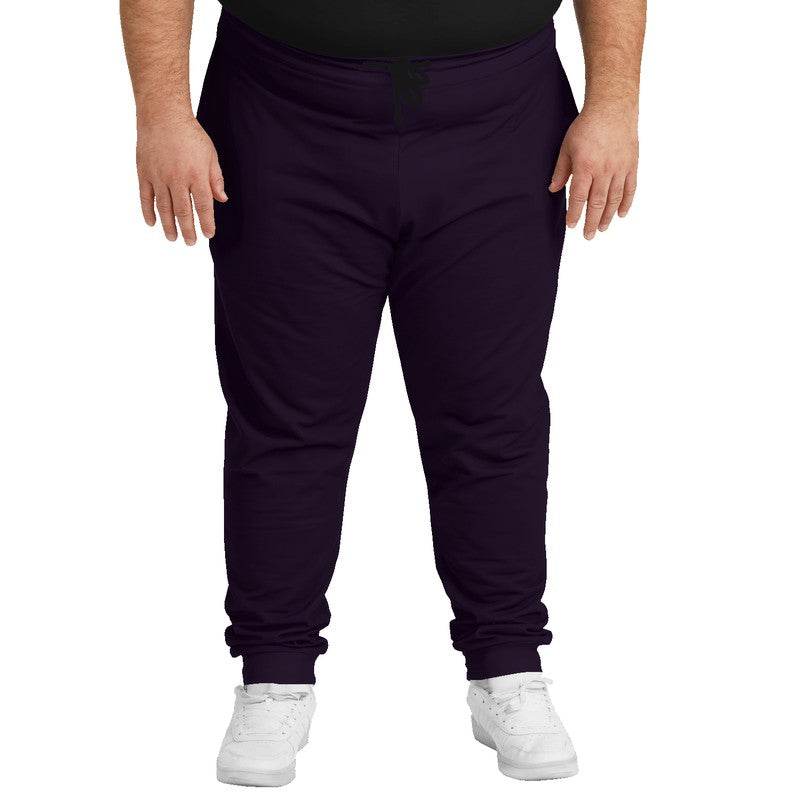 Deep Fully-Muted Purple Joggers PLUS (MPU2-FM-DE) - Man Front PLUS
