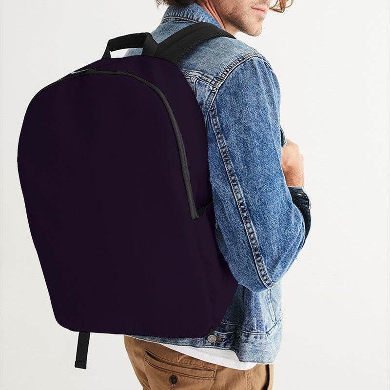 Deep Fully-Muted Purple Waterproof Backpack (MPU2-FM-DE) - Man CloseUp