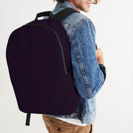Deep Fully-Muted Purple Waterproof Backpack (MPU2-FM-DE) - Man CloseUp