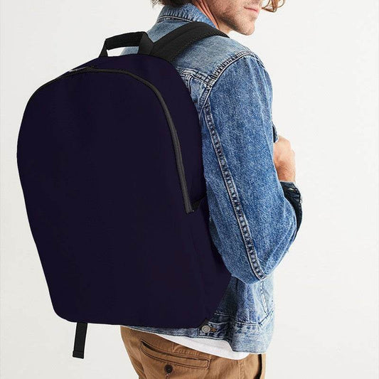Deep Fully-Muted Purple Waterproof Backpack (PU-FM-DE) - Man CloseUp