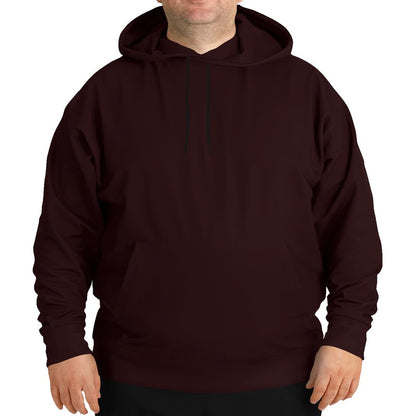 Deep Fully-Muted Red Hoodie PLUS (RPI2-FM-DE) - Man Front PLUS