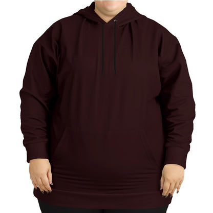 Deep Fully-Muted Red Hoodie PLUS (RPI2-FM-DE) - Woman Front PLUS