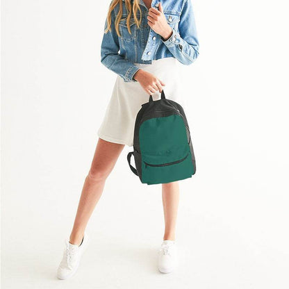 Deep Medium Blue-Green Canvas Backpack (BG-ME-DE) - Woman