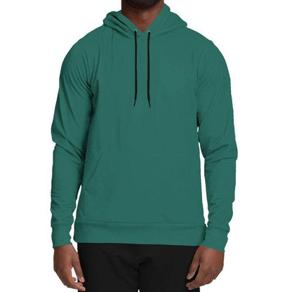 Deep Medium Blue-Green Hoodie (BG-ME-DE) - Man Front