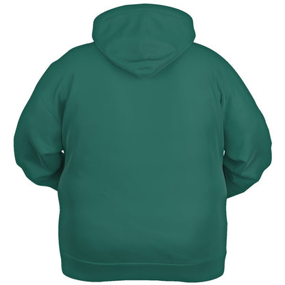 Deep Medium Blue-Green Hoodie PLUS (BG-ME-DE) - Ghost Back PLUS